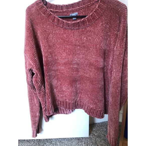 Aerie Chenille Crop Sweater - Picture 2 of 2